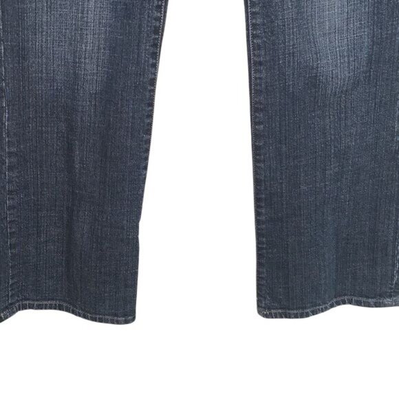 Chicos Platinum Denim Jeans Size 1 Regular Mid-Rise Bootcut Dark Wash Stretch Co - Picture 7 of 14